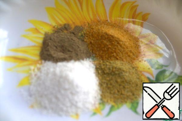 Prepare the spices.
