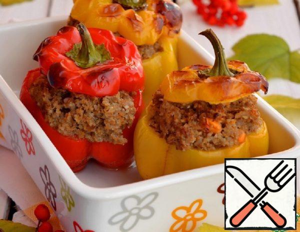 Peppers Stuffed with Lamb and Barley Recipe