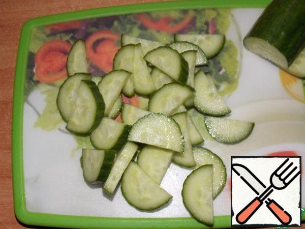 Cucumber cut.