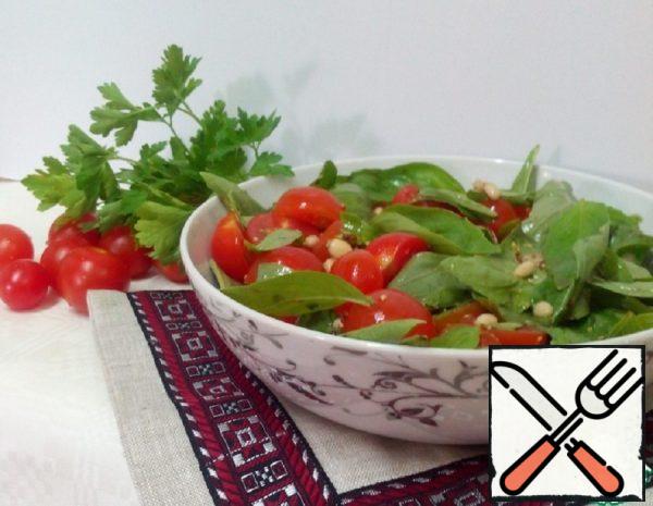 Cherry Salad with Pine Nuts Recipe