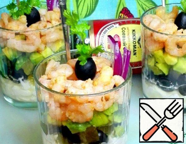 Salad with Cottage Cheese and Shrimp Recipe