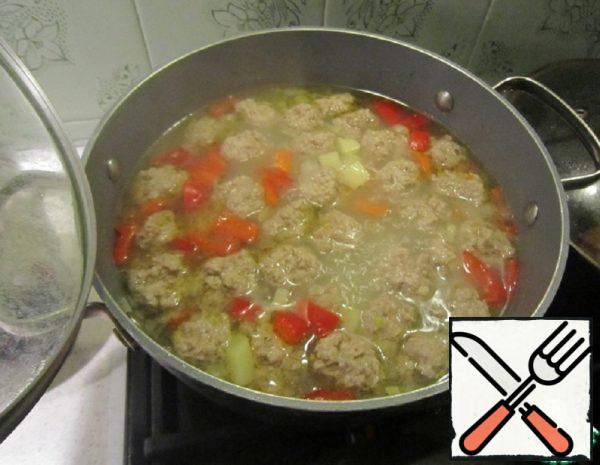 Light Soup with Meatballs and Vegetables Recipe