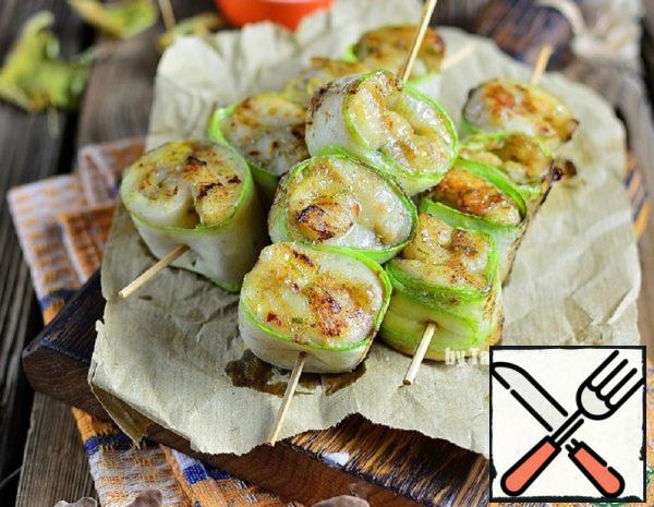 Tilapia on Skewers with Zucchini Recipe