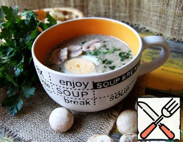 Brussels Soup with Mushrooms Recipe
