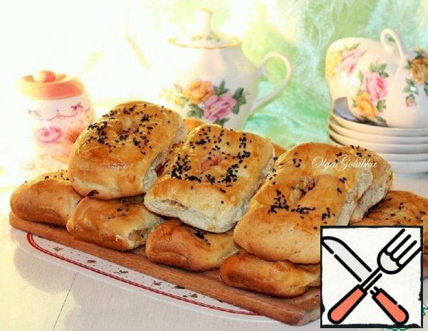 Pies with Cabbage and Cheese Sausages Recipe