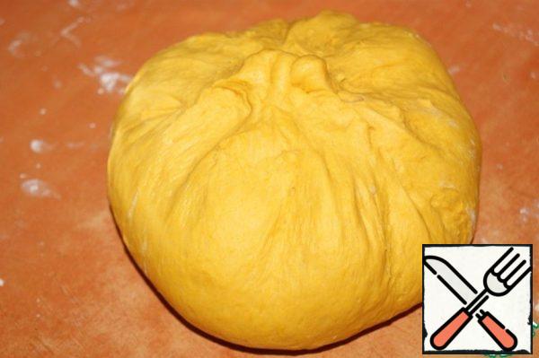 Collect the dough into a ball.
