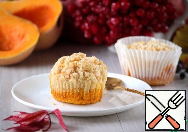 Amazing muffins are ready!If you have a family who does not like pumpkin, you just do not think that muffins with pumpkin, it almost does not taste, added spices do their noble work.