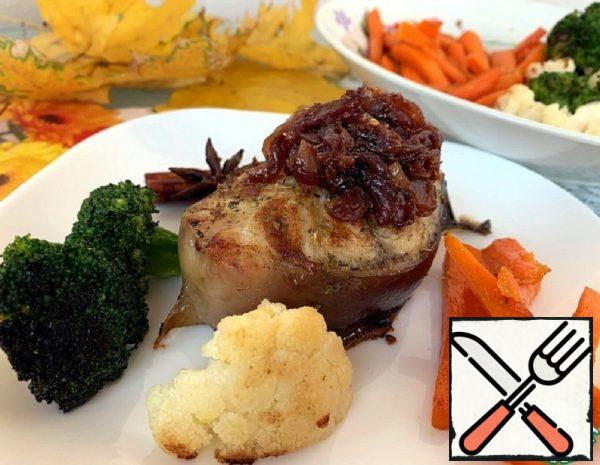 Catfish Steak with Vegetables Recipe