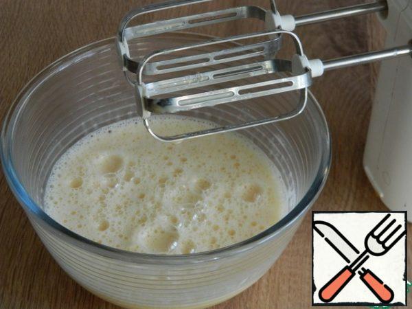 Add salt lightly creamy egg mixture.