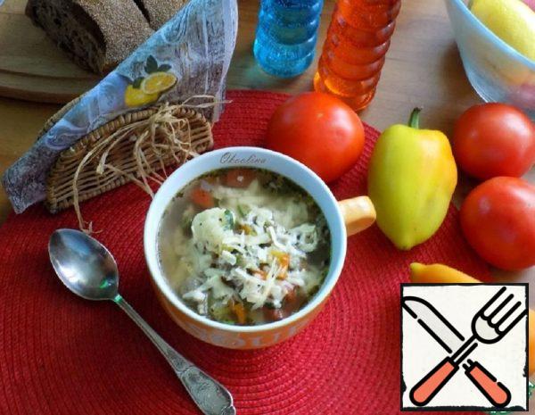 Minestrone with Seasonal Vegetables and Bacon Recipe