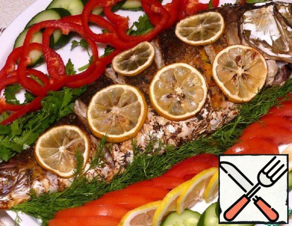 Baked Carp with Vegetables Recipe