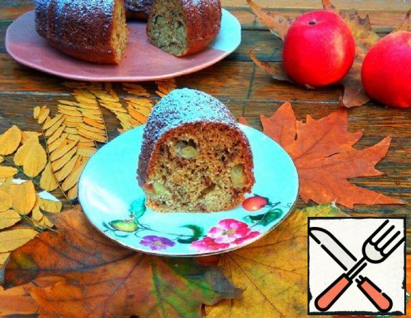 Banana-Semoloina Cake with Apples Recipe
