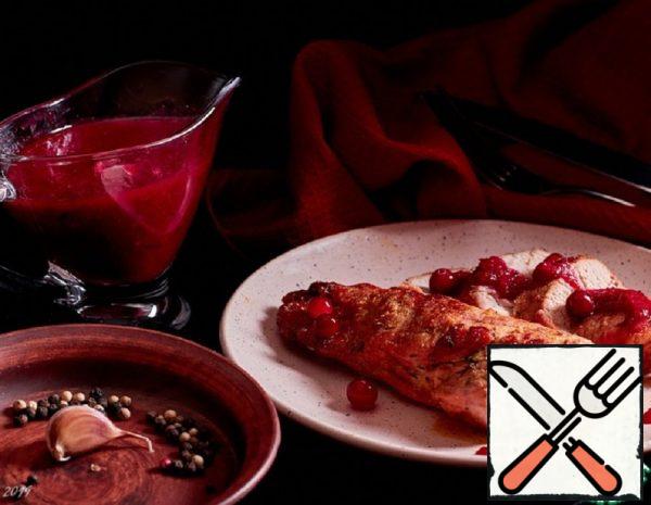 Pork with Cranberry Sauce and Honey Recipe