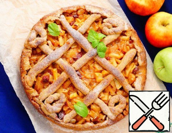 Apple Pie with Cranberries on Rye Flour Recipe