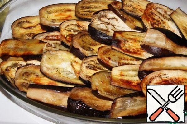 Lay them overlapping in a baking dish.
