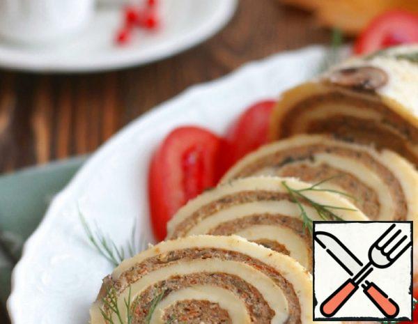 Snack Roll with Vegetables and Liver Recipe