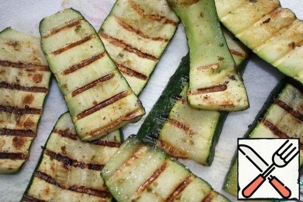 Zucchini or bake in the oven or on the grill or fry in a pan grill.
