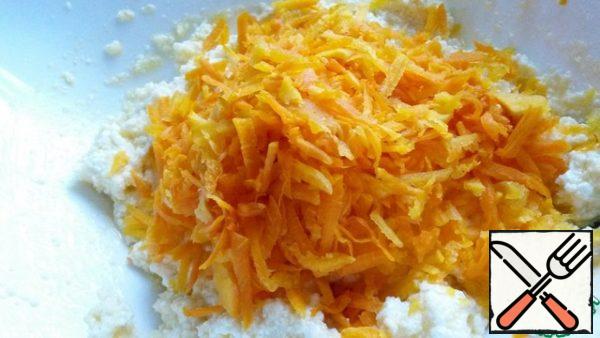And grated pumpkin.
