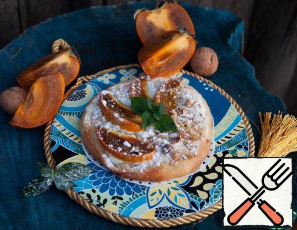Pizzetta with Persimmon and Walnut Recipe