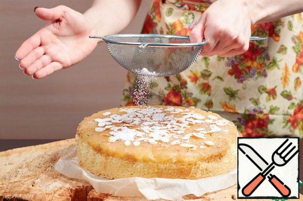 Sprinkle it with powdered sugar.
