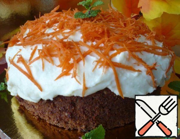 Spicy Carrot Cake with Cream Recipe