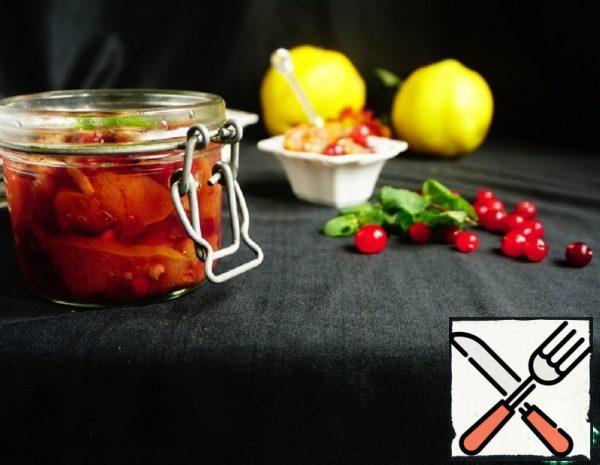 Quince Jam with Cranberries and Nuts Recipe