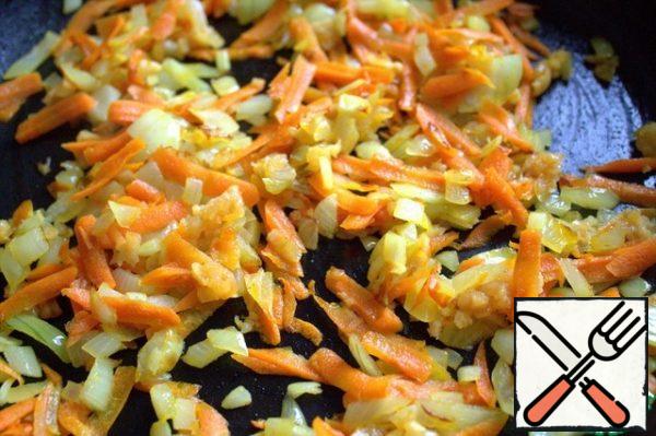 Fry together, stirring occasionally.
