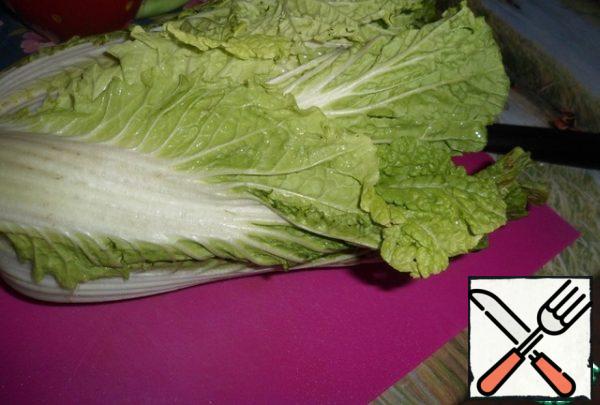 Wash the cabbage.