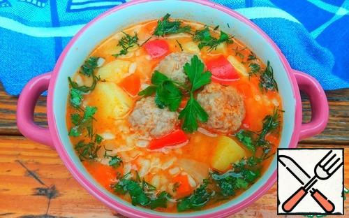 Thick, rich, fragrant soup-stew is ready! Bon appetit!