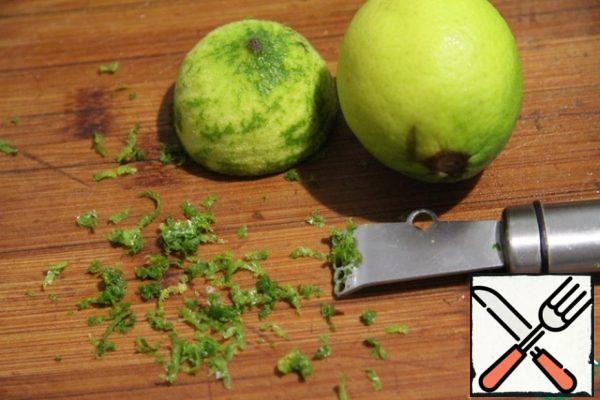 When serving, sprinkle the finished dish with herbs, add lime zest.
