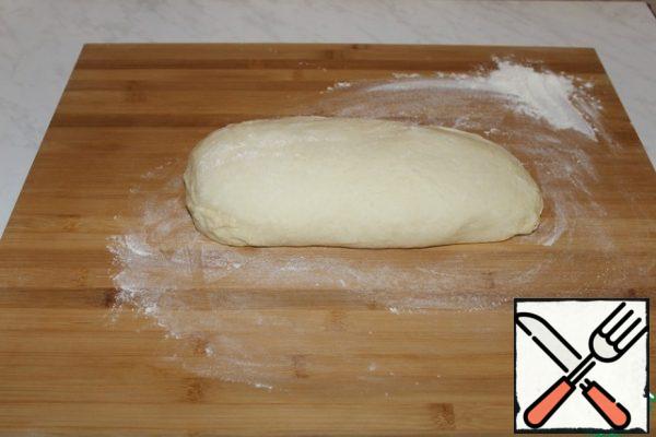 Slightly knead the dough.