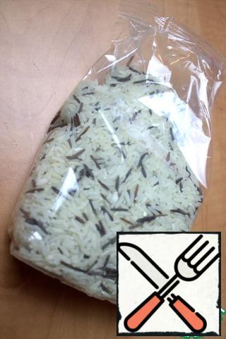 Rice can be take the usual white or, as I have, mixture of.