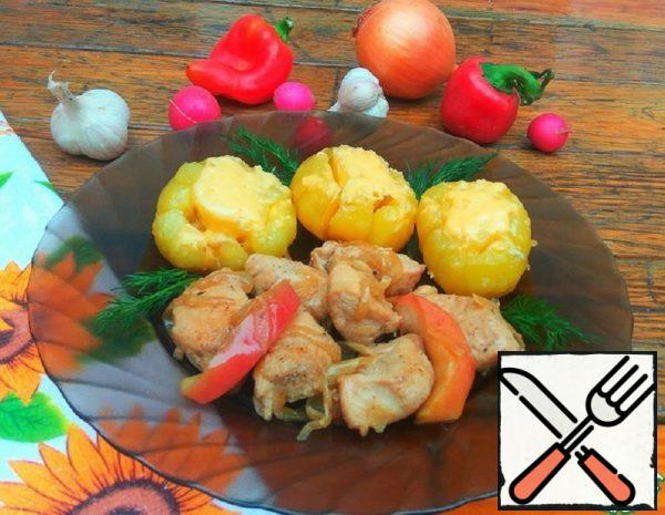 Stewed Chicken Fillet with Apples Recipe