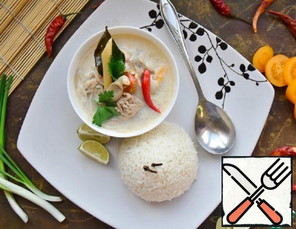 Thai Soup "Tom Kha" with Chicken Recipe