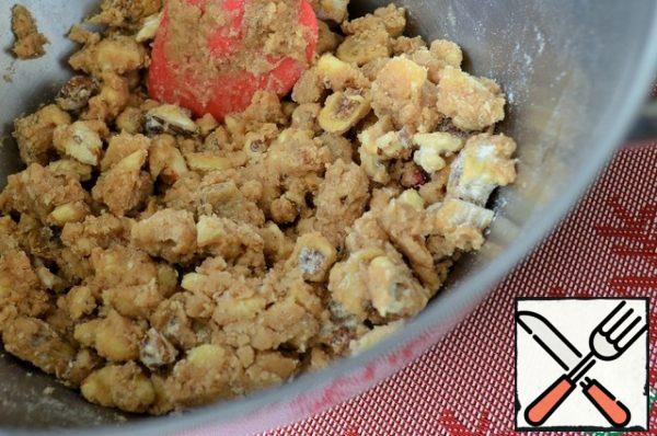 Stir until smooth crumbs are obtained.
