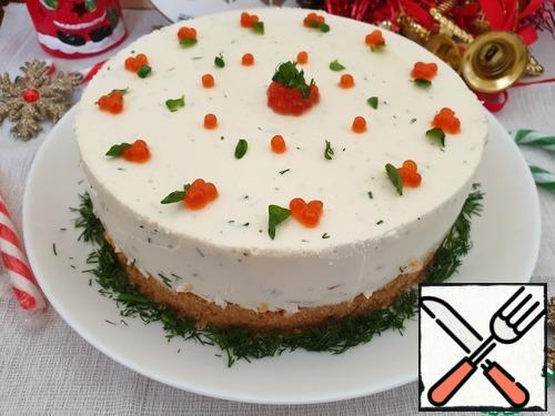 Fish cheesecake will decorate the Christmas table!