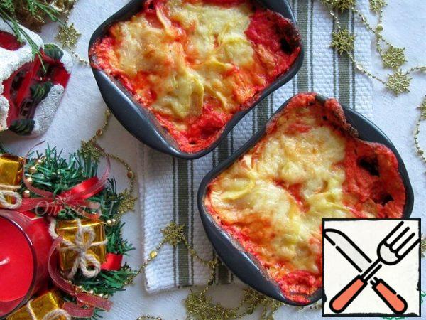 Bake gratin at 180 * C for about 45 minutes.