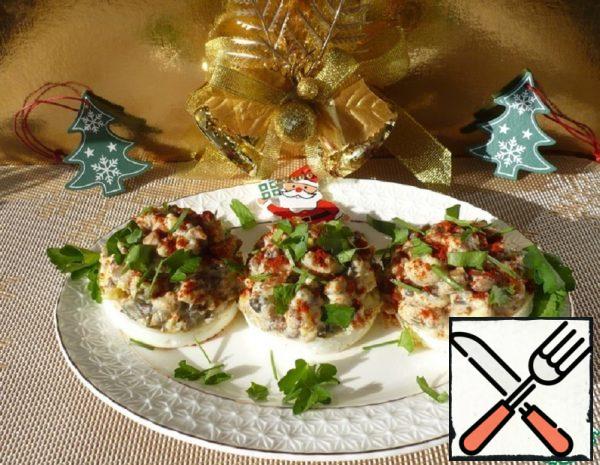 Deviled Eggs on New Year's Appetizer Recipe