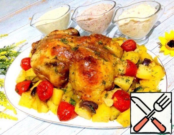 Chicken and Potatoes in the Oven Recipe
