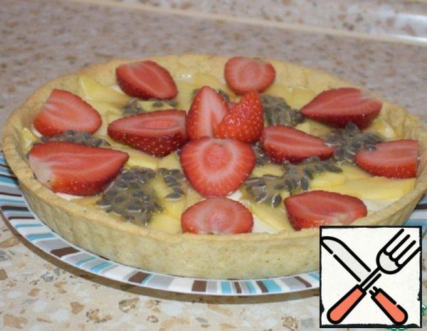 Cheesecake with Mango, Granadilla and Strawberries Recipe