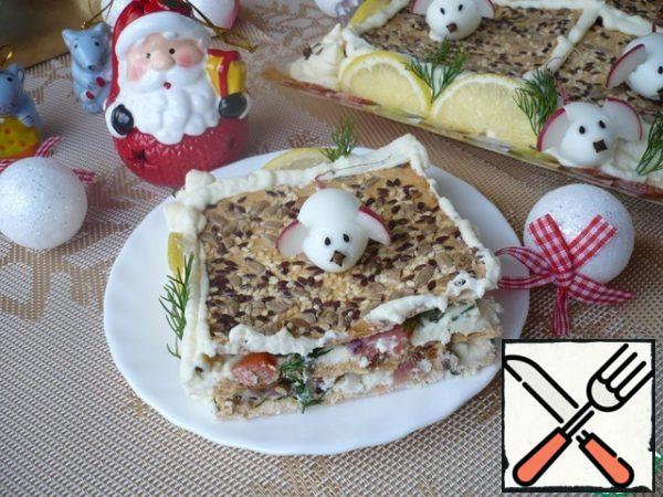 Serve the snack pie, cut into slices.