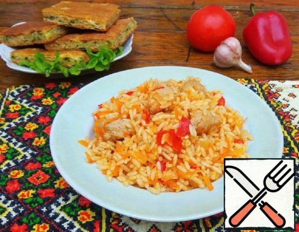 Rice with Vegetables and Chicken Fillet Recipe