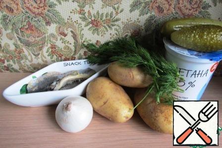 Our product. Herring can be any, but cucumbers-pickled, sweet and sour.