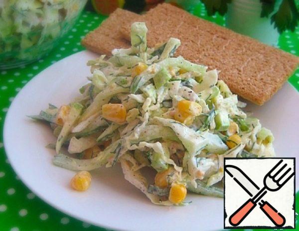 Vegetable Salad with Zucchini and Corn Recipe