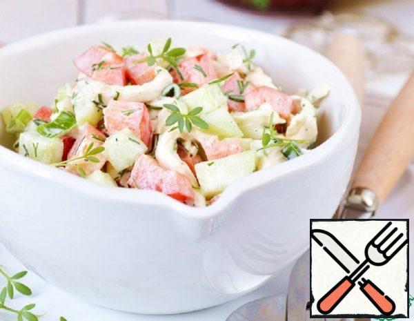Salad with Chicken Breast and Vegetables Recipe