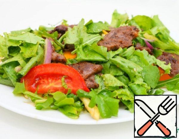 Warm salad with Beef and Vegetables Recipe