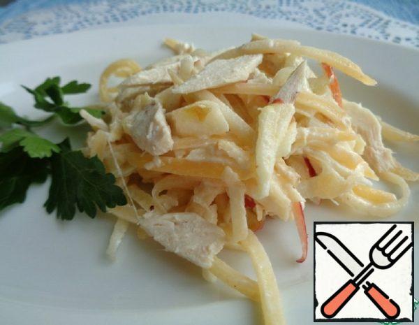 Salad with Chicken and Rutabaga Recipe