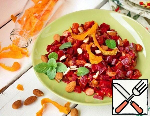 Beet salad with dried Apricots and Almonds Recipe