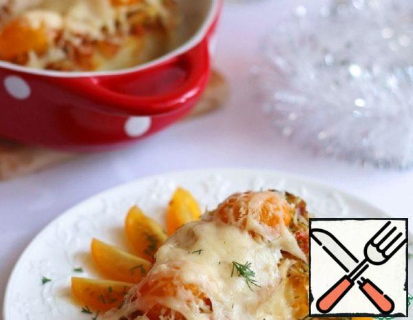 Cod with Cabbage Under Cheese Recipe