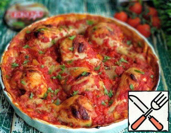 Chicken Drumsticks Baked in Tomato Sauce Recipe Recipe